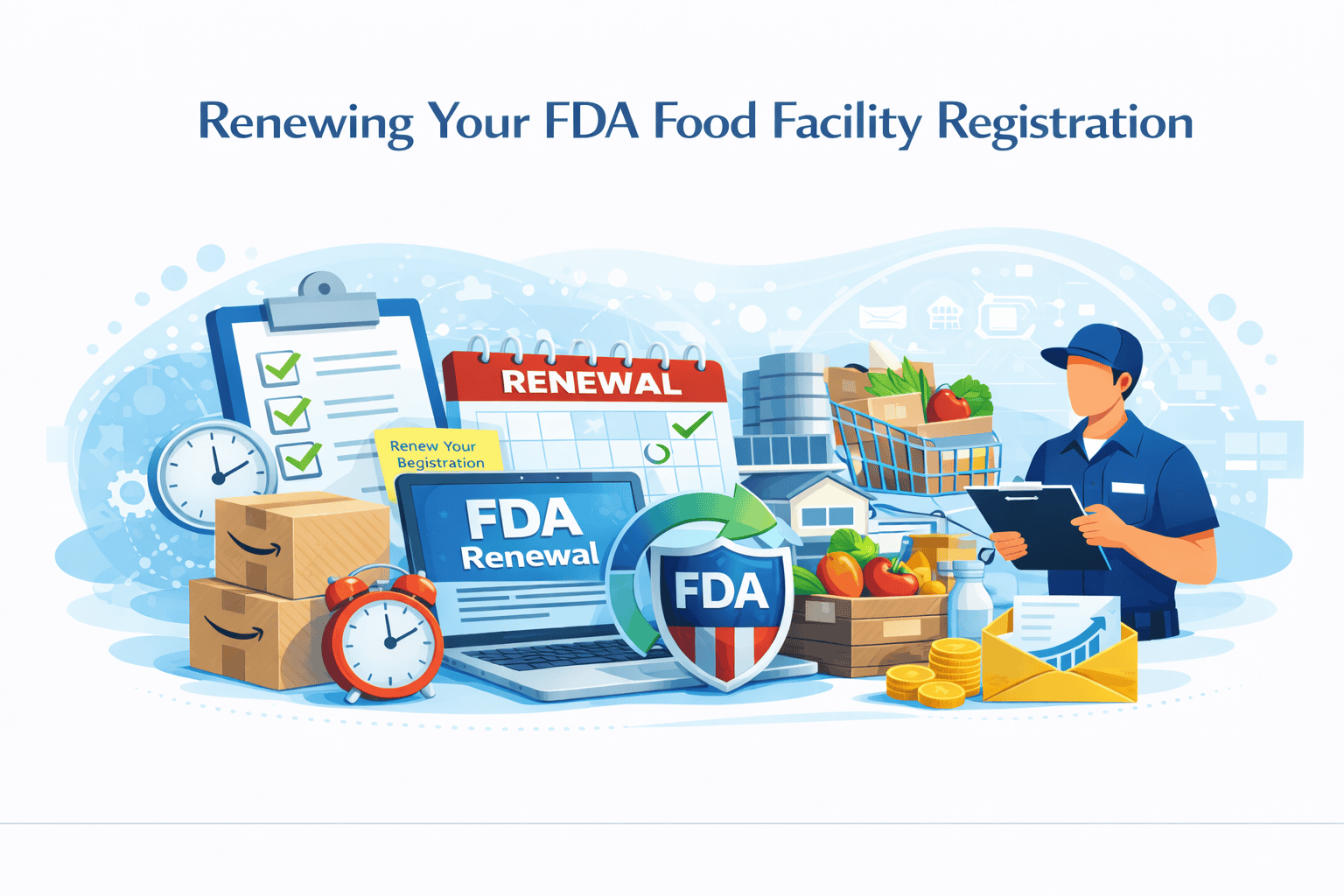 Renew FDA Food Facility Registration by Dec 31, 2026