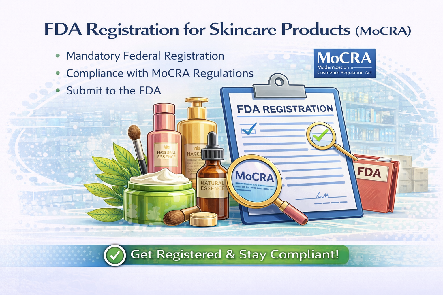 FDA Registration for Skincare | MoCRA Compliance