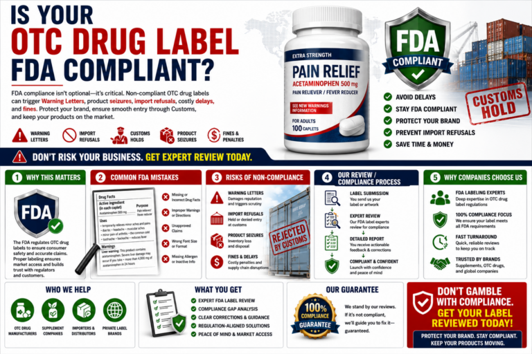 Is Your OTC Drug Label FDA Compliant? | FDA Guide